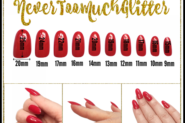 Oval/Almond Nails Sample Size Set by NeverTooMuchGlitter